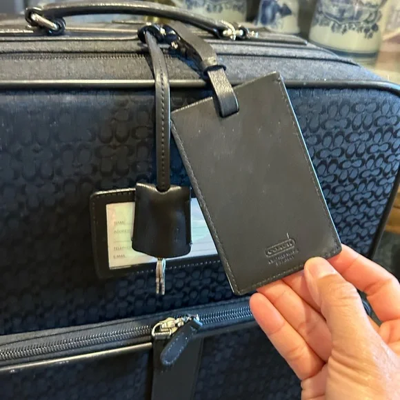 Coach Signature Black luggage suitcase
